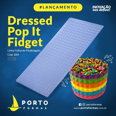 Forma De Chocolate - Folha De Modelagem - DRESSED POP IT - PF884
